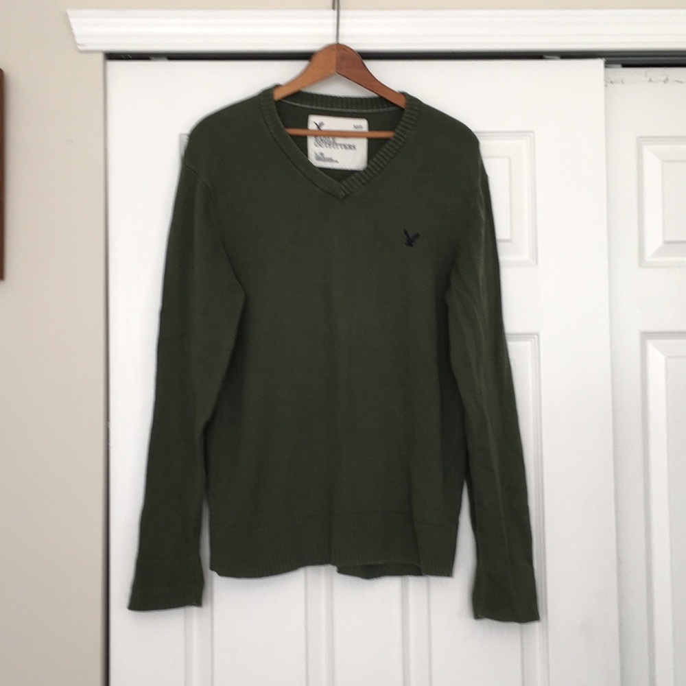 American eagle men's sweater in green size large